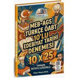 Türkçe Fm Öabt Meb-Ags Türkçe Öğretmenliği Edebiyat Tarihi 10X25 Deneme Çözümlü - Mesut Okta Türkçe Fm Yayınları