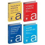 Türkçe-İngilizce Atasözleri ve Yazım Kılavuzu Sözlük Seti - Ema Kitap
