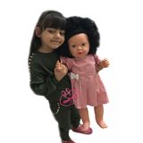 Türkçe Konuşan Siyah Saçlı Zehra Et Bebek Oyun Arkadaşım 60 Cm