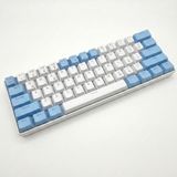 Türkçe Mekanik Klavye 61 Tuş%60 Blue Switch Rgb Aydınlatmalı Kompakt Gaming Klavye | Fn Kombinasyonlu Ok Tuşları Çoklu Işık Modu Dayanıklı Mekanik Tuş Yapısı | H61K (Mavi Beyaz)