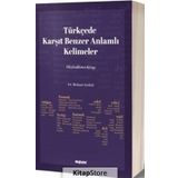 Türkçede Karşıt Benzer Anlamlı Kelimeler Mehmet Gedizli Değişim Yayınları