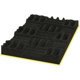 Türkeli Ses Yalıtımı Akustik Labirent Sünger Yanmaz Yapışkanlı 30MM 60 Dns 50X50 - 100x100 cm - Siyah