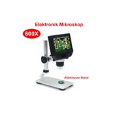 TURKEY 600x Dijital Mikroskop 4.3" Lcd Ekranlı Şarjlı Hd Usb Türkçe
