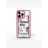 Turkey B Serisi Magsafe uyumlu Bilet Desenli iPhone 15 Pro Max Kılıf