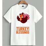 Turkey Blessings Hindi Sapka Unisex Oversize Tişört Beyaz - XL
