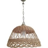 Turkish Belkıs Rattan Bambu Hasır Sarkıt Avize 35 cm - 1