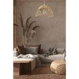 Turkish Rattan Bambu, Hasır Rattan Sarkıt Avize 35 Cm
