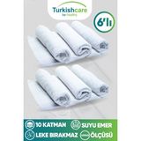 Turkishcare 6’lı Ithal Mikrofiber Sihirli Bez Seti 40 x 40 cm Gri Renk Tüm Yüzeylerde Temizlik İçin