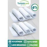 Turkishcare 6’Lı Ithal Mikrofiber Sihirli Bez Seti Cam Mutfak Ve Oto Temizlik Bezi