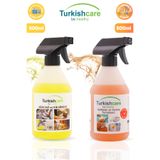 Turkishcare Ayakkabı Ve Kumaş Temizleme Spreyi 500ml + Ağır Kir Yağ Sökücü, Fırın Ve Izgara Temizleyici Sprey