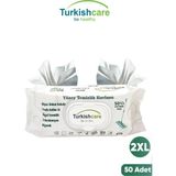 Turkishcare Yüzey Temizlik Havlusu 50'li Beyaz Sabun Kokulu Kullan-At Hijyenik Pratik Ürün