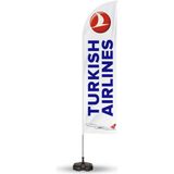 Türkıshh Airlines Yönlendirme Tanıtım ve Reklam Yelken Bayragı - Renkli