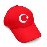 Türkiye Atatürk Sembollü Çocuk 6-12 Yaş Kep Şapka (Kırmızı03)
