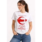 Türkiye Ay Yıldız 2026 Dünya Kupasi Taraftar Forma T-Shirt - Beyaz