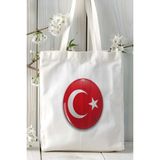 Türkiye Bayrak Bayrak Baskılı Omuz Çanta Model