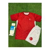 Türkiye Euro 2024 İsimsiz Çocuk Forması 4'Lü Set (Red)