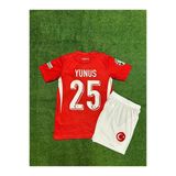 Türkiye Euro 2024 Yunus Akgün İç Saha Çocuk Forması (Kırmızı)