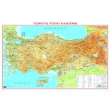 TÜRKİYE FİZİKİ HARİTASI (78X135 CM)