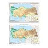 Türkiye Fiziki Haritası-Yazılabilir Silinebilir-Ankara Yayıncılık
