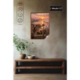 Türkiye İller Tablo - Poster Samsun (Model-27)