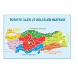 Türkiye İller ve Bölgeler Haritası, Vinil Branda, 70x100 cm