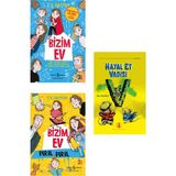 Türkiye İş Bankası Kültür Yayınları Bizim Ev--Bizim Ev Pırıl Pırıl---Hayal Et Vadisi-- 3 Kitap Set