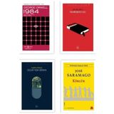 TÜRKİYE İŞ BANKASI KÜLTÜR YAYINLARI En Çok Okunan Dispotik 4 Kitap ( 1984 - Cesur Yeni Dünya - Körlük - Fahrenheit 451 )