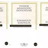 Türkiye İş Bankası Kültür Yayınları Hasan Ali Yücel Serisi Dostoyevski 5 Kitap Set Suç ve Ceza & Ecinniler & Karamazov Kardeşler & Ezilenler & Budala