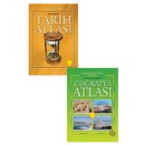 TÜRKİYE İŞ BANKASI KÜLTÜR YAYINLARI İLKÖĞRETİM İÇİN (2.3.4.5.6.7.8. SINIFLAR İÇİN) ATLAS SETİ-TARİH ATLASI-COĞRAFYA ATLASI