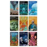 TÜRKİYE İŞ BANKASI KÜLTÜR YAYINLARI Jules Verne 9 Kitap Bilim Kurgu Seti