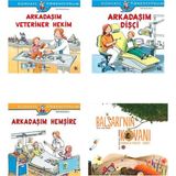 Türkiye İş Bankası Yayınları Dünyayı Öğreniyorum ( Arkadaşım Veteriner Hekim-Dişçi-Hemşire)+Balsarı’nın Kovanı 4 Kitap Set