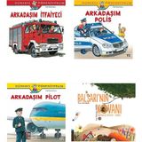 Türkiye İş Bankası Yayınları Dünyayı Öğreniyorum(Arkadaşım Itfaiyeci-Polis- Pilot)-Balsarı’nın Kovanı 4 Kitap Set