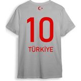 Türkiye Milli Takım Baskılı %100 Pamuk Premium Beyaz Tişört