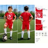 Türkiye Milli Takım Özel Tasarım Kırmızı-Beyaz Çocuk Futbol Forması Takımı 4 Lü Set Forma+Şort+Çorap+Bileklik (Kod:04)