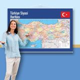 Türkiye Siyasi Haritası 100x150
