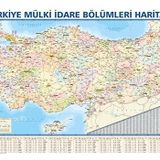 Türkiye Siyasi Haritası 50x70