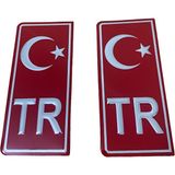 Türkiye Tr Kırmızı Plaka Stıcker