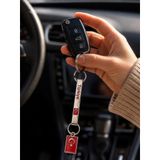 Türkiye Yazılı Metal Anahtarlık Türk Bayraklı Şık Araba Çanta Anahtar Aksesuarı 13 CM