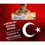 “türkiye’nin Doğal ve Mimari Güzellikleri – 6 Metrelik Dev Çocuk Boyama Rulosu | Eğitici & Sanatsal Aktivite Kağıdı”