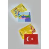 Turkiye'nin Renkleri, 10 Adet Buyuk Boy Kum Boyama Seti-Red Castle Kb-Rc-101