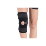 Türkmedical Diz Destek Sargısı, Patella Destekli, Menisküs Koruyucu, Siyah, Tek Ebat