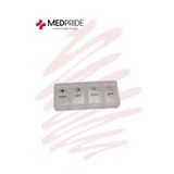 Türkmedical Günlük Hap İlaç Saklama Kutusu, 4 Öğünlük, Beyaz