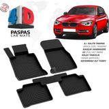 Türkmen Bmw 1 Serisi F20 4d Havuzlu Paspas 2011-2019 Arası - Siyah
