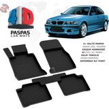 Türkmen Bmw 3 Serisi E46 4d Havuzlu Paspas 1998-2005 Arası - Siyah