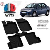 Türkmen Dacia Logan 4d Havuzlu Paspas 2005-2012 Arası - Siyah