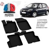 Türkmen Dacia Sandero 4d Havuzlu Paspas 2008-2013 Arası - Siyah