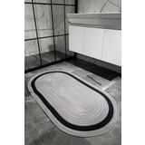 Türkmen Ev Tekstil Jüt Gri ,Paspas, Banyo Paspası ,Kapı önü paspası, Balkon Paspası ,Dekor