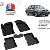Türkmen Fiat Albea 4d Havuzlu Paspas 2002-2012 Arası - Siyah