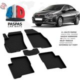 Türkmen Fiat Linea 4d Havuzlu Paspas 2007 ve Üzeri - Siyah