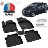 Türkmen Ford C-Max 4d Havuzlu Paspas 2003-2010 Arası - Siyah